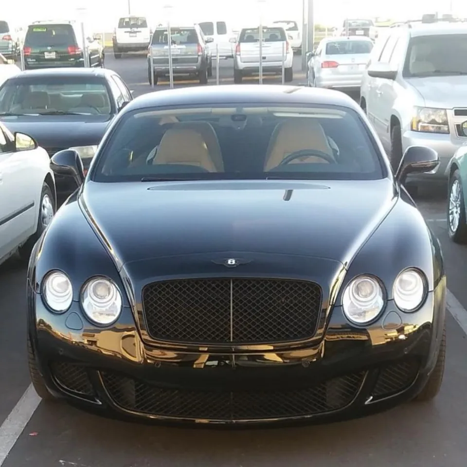 A 2008 Bentley Continental GT after window tint at Conexion